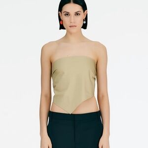 Poplin Strapless Bandeau